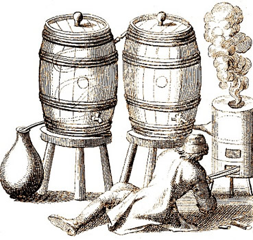 Distilling Barrels